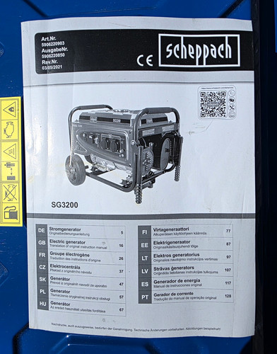 Scheppach sg3200 stromerzeuger - scheppach,