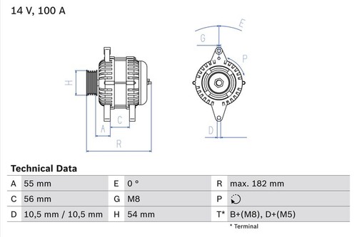 Bosch drehstromgenerator 986 - drehstromgenerator,